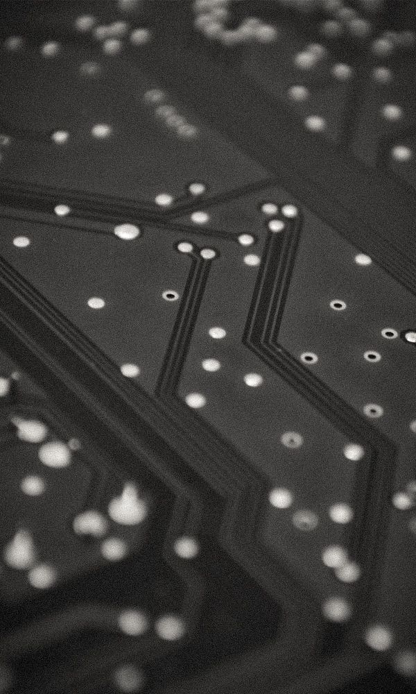 Circuit Board Black and White