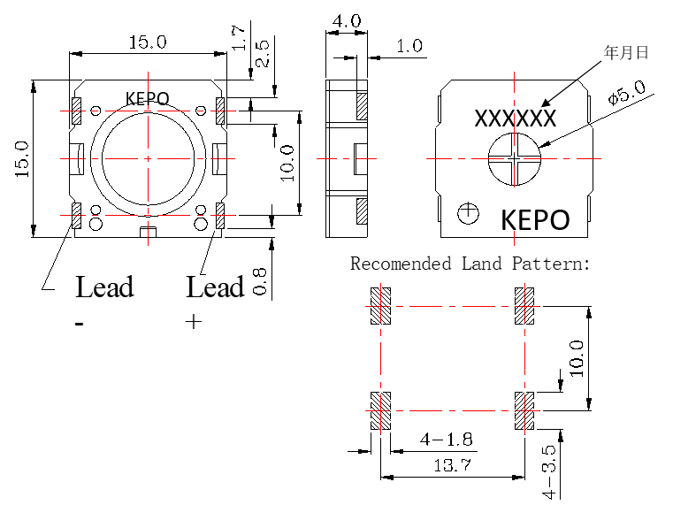 SMD Speaker-KP15*15SMDSP1 - KEPO Tech