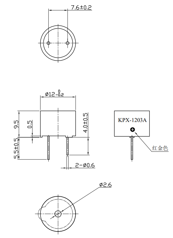 KPX G1203A Product Dimension