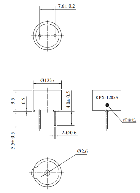 KPX G1205A Product Dimension