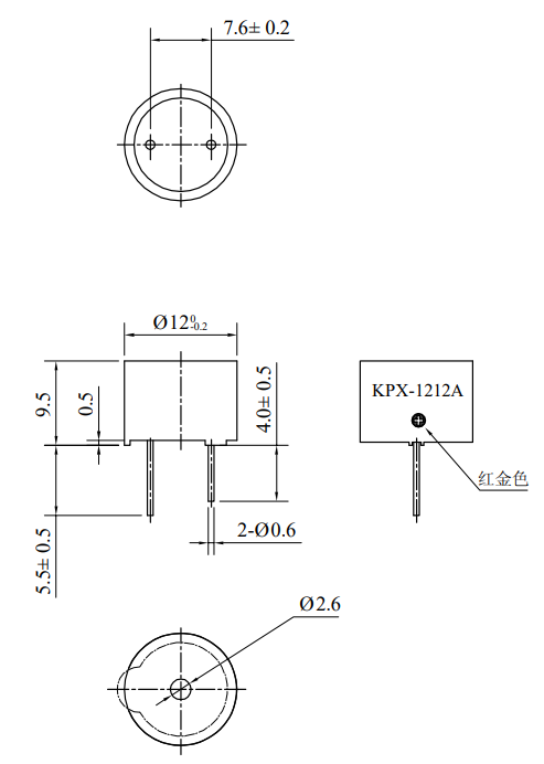 KPX G1212A Product Dimension